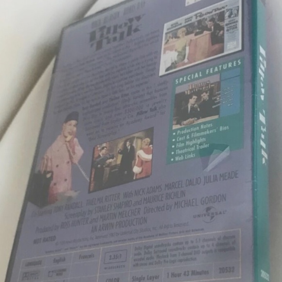 Pillow Talk 1959 Vintage (1999, DVD) Doris Day Rock Hudson New Sealed Romantic - Picture 3 of 3